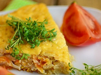 Запеканка грибная с перловкой и капустой
